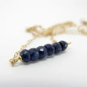 Sapphire Bar Necklace