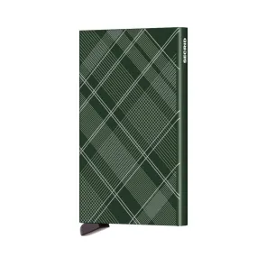 Secrid Card Protector - Green Laser Tartan