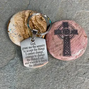 serenity prayer keychain