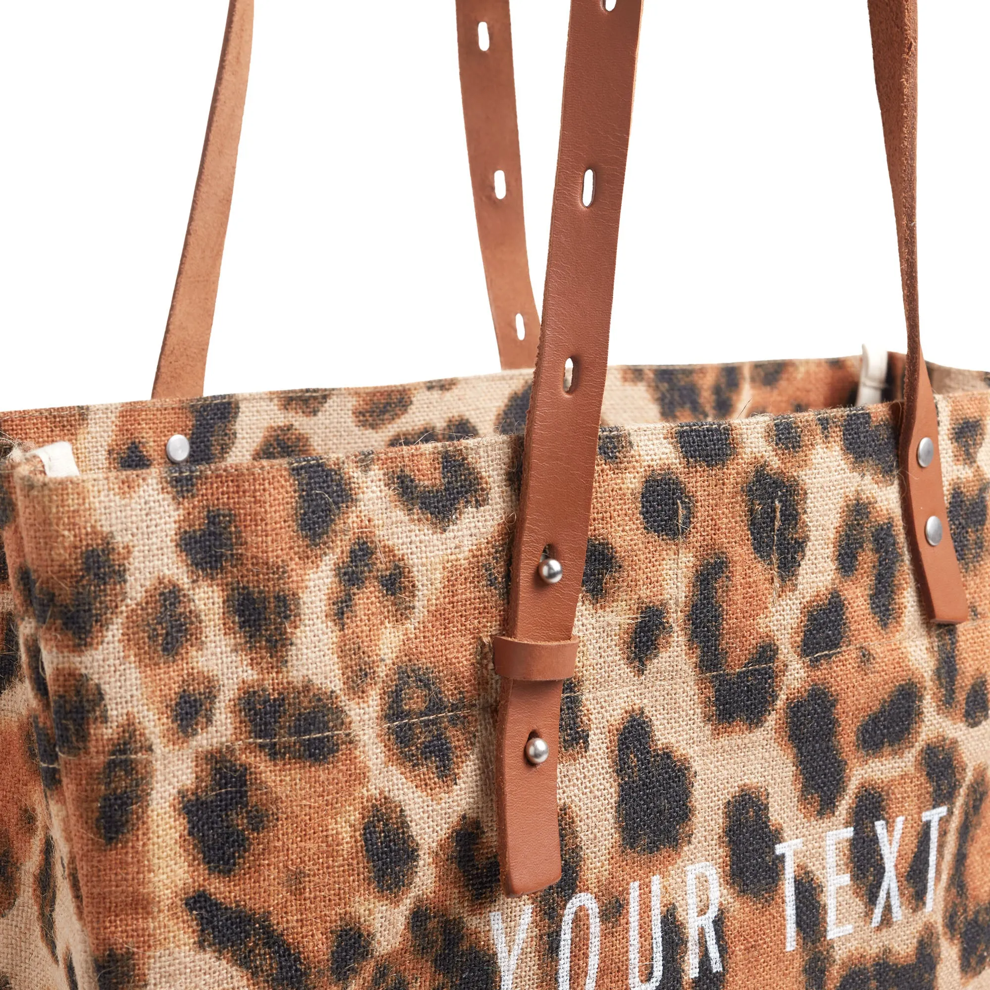 Shoulder Market Bag in Cheetah Print