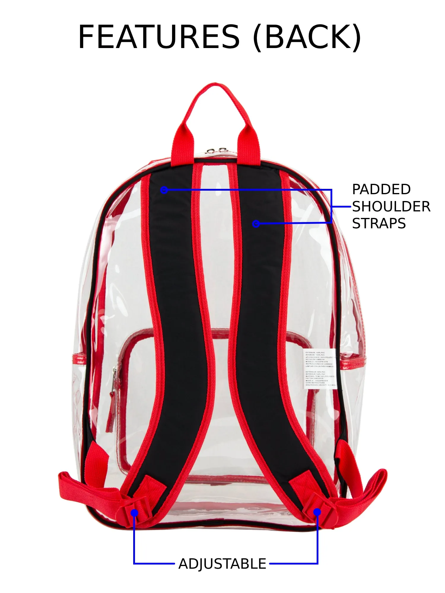 Spark Stadium Approved Clear Backpack