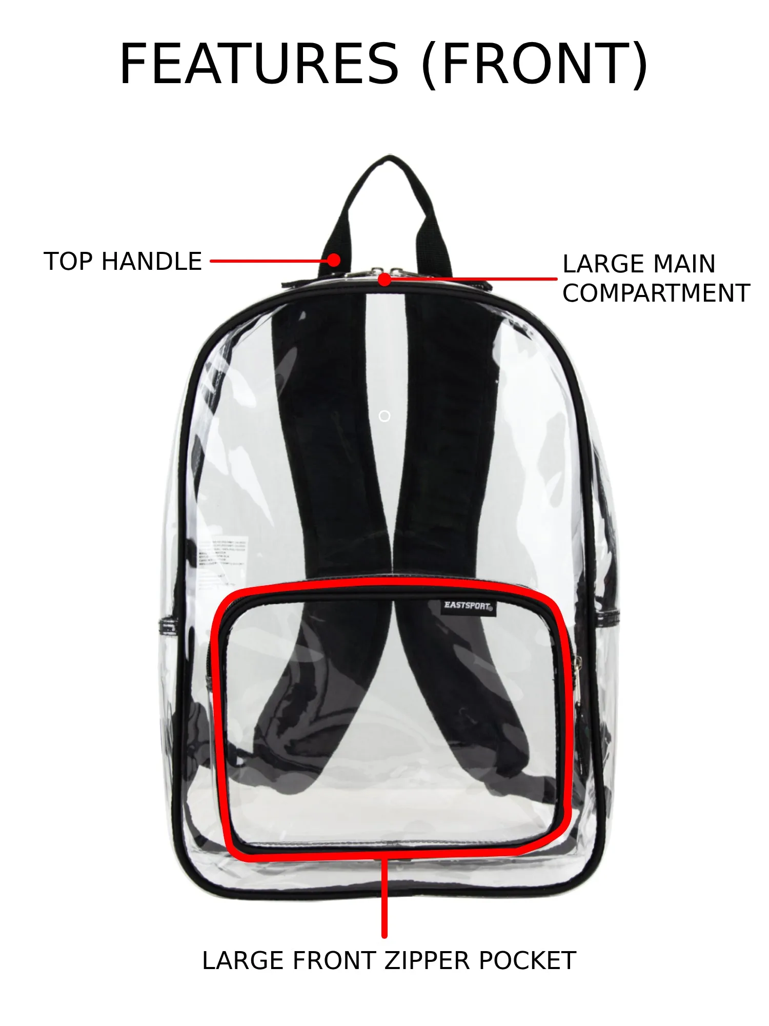 Spark Stadium Approved Clear Backpack