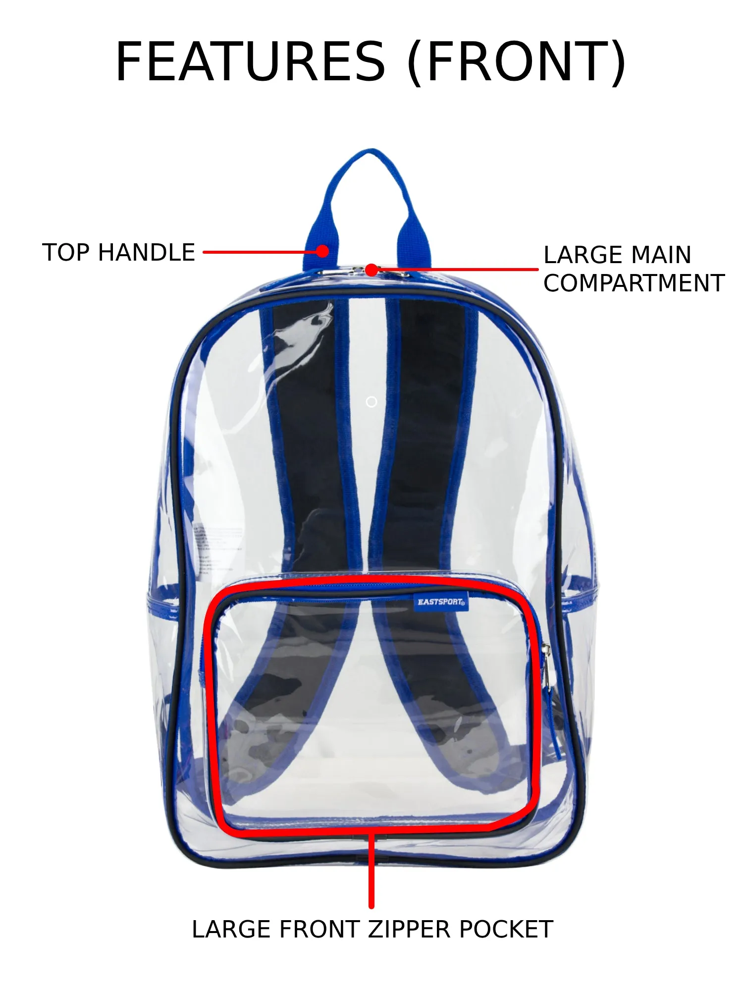 Spark Stadium Approved Clear Backpack