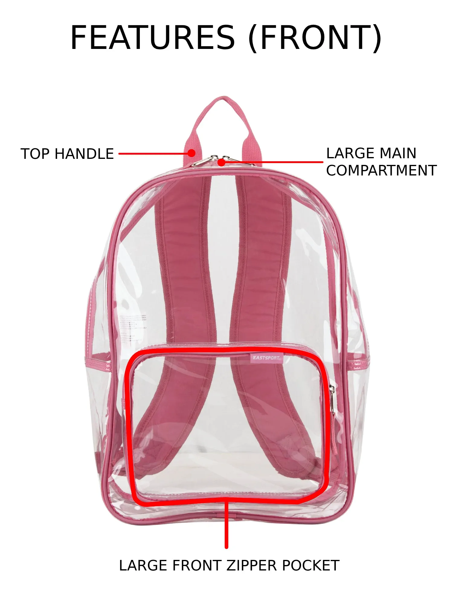 Spark Stadium Approved Clear Backpack