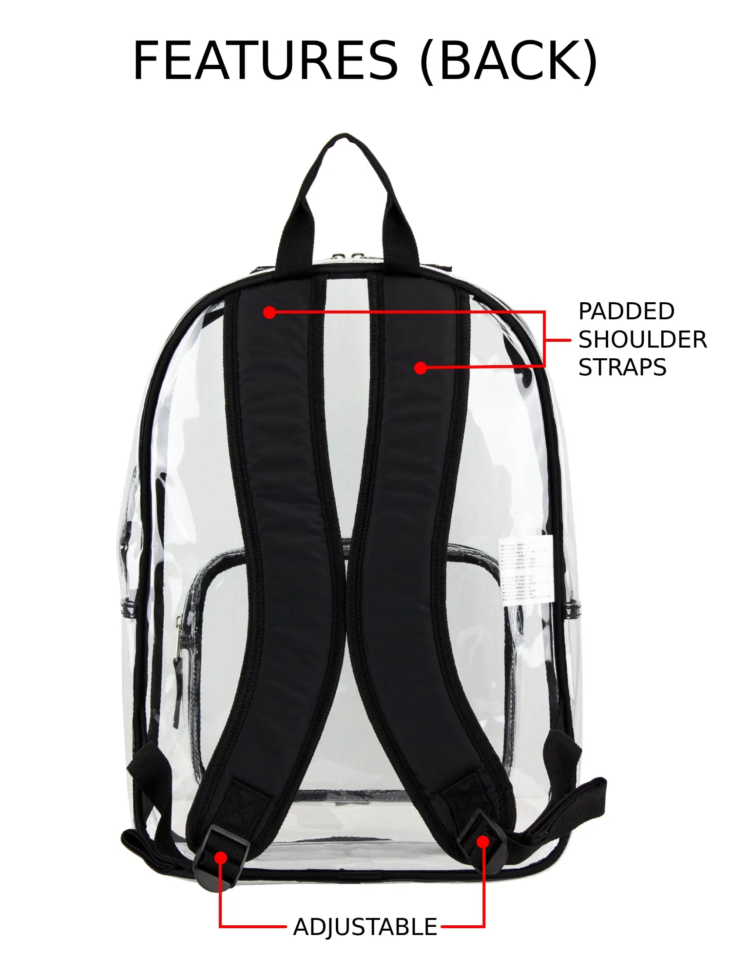 Spark Stadium Approved Clear Backpack