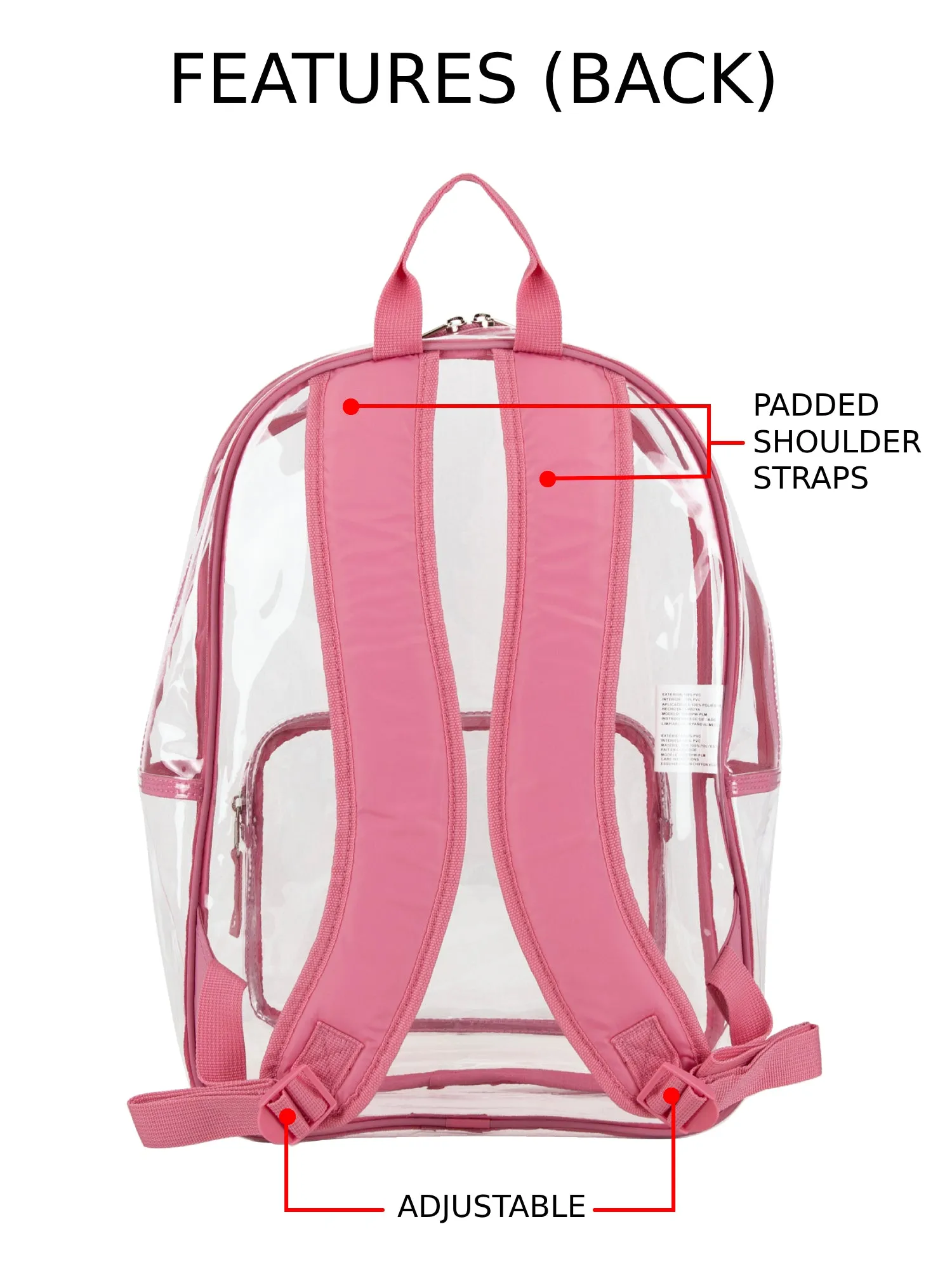 Spark Stadium Approved Clear Backpack