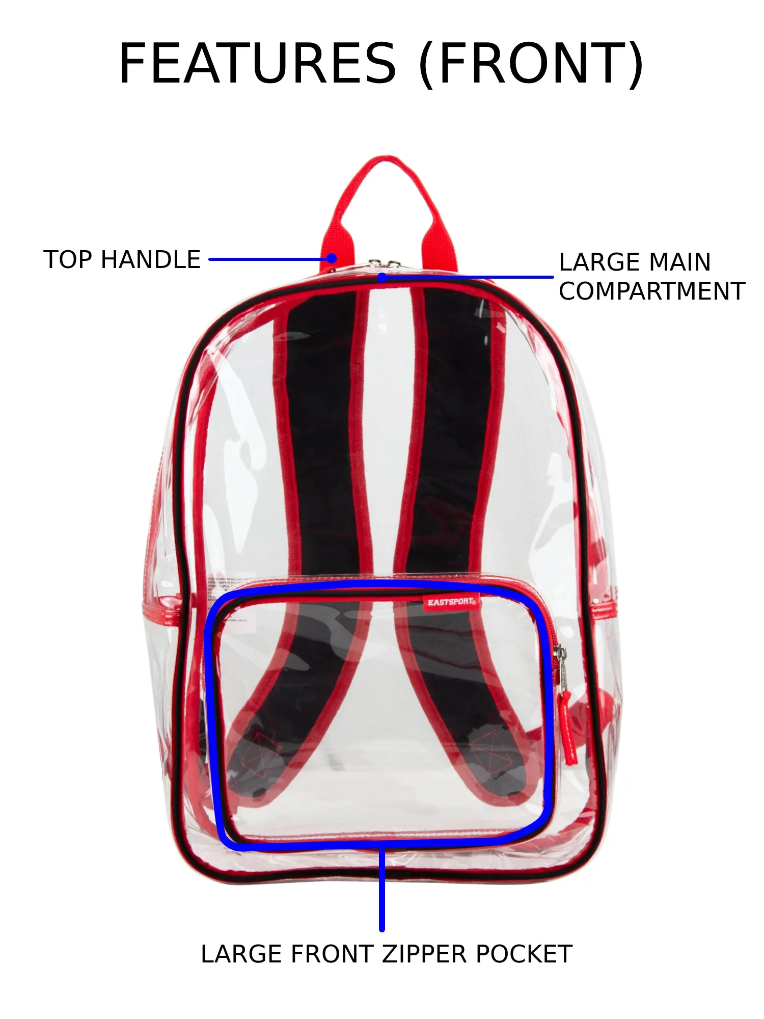 Spark Stadium Approved Clear Backpack