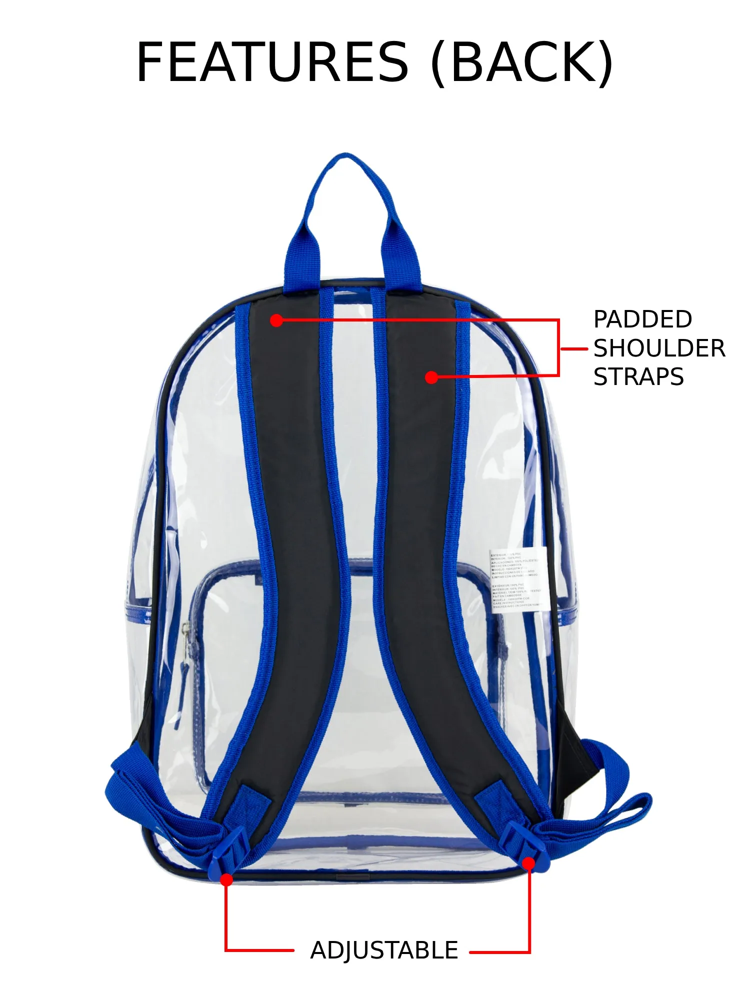 Spark Stadium Approved Clear Backpack