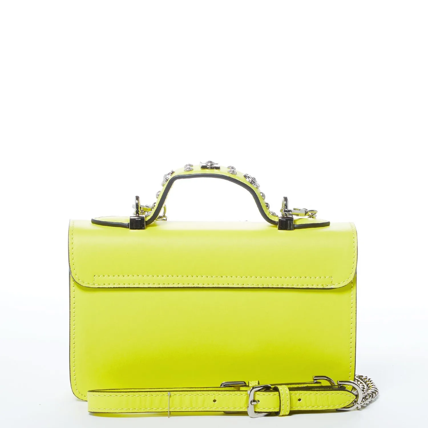 The Hollywood Small Leather Bag Bright Yellow