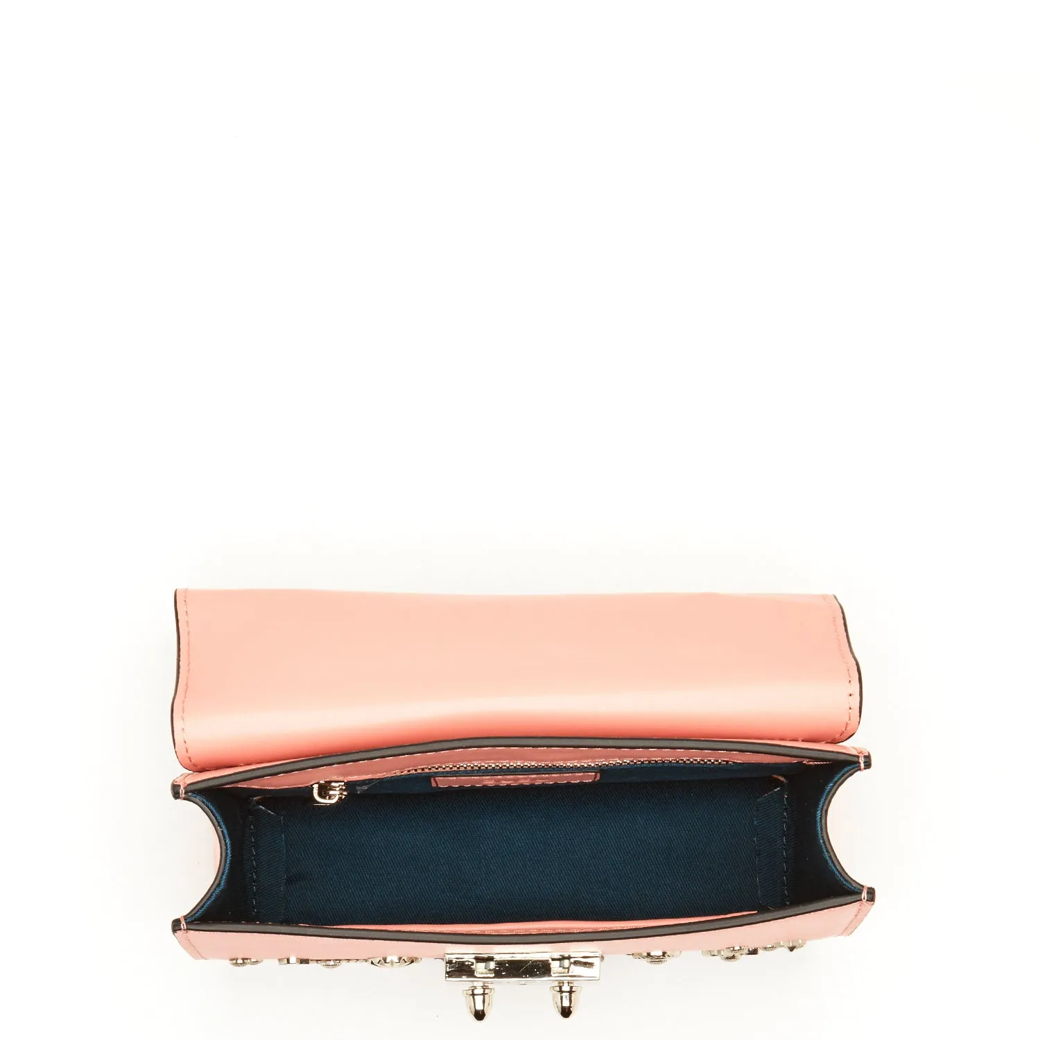 The Hollywood Small Leather Bag Pale Pink