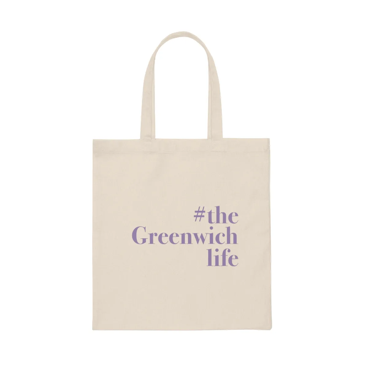 #thegreenwichlife Canvas Tote Bag