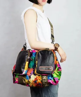 Versatile Casual Oversized Printed Patchwork Crossbody Bag ZX1041