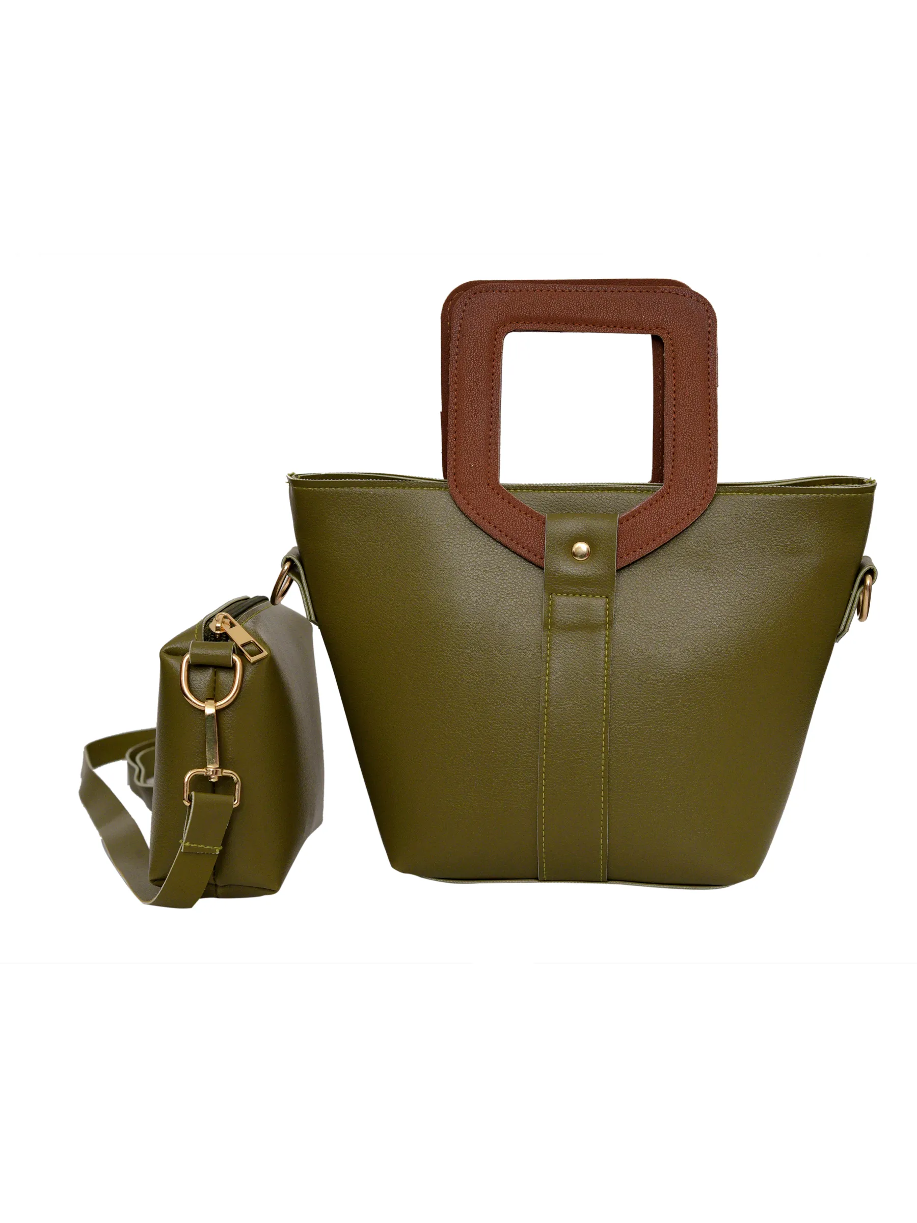 VOYAGE GREEN HANDBAG