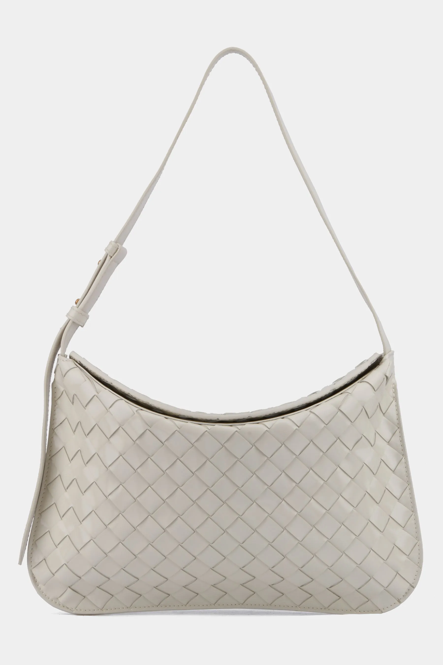 Woven Flap Shoulder Bag